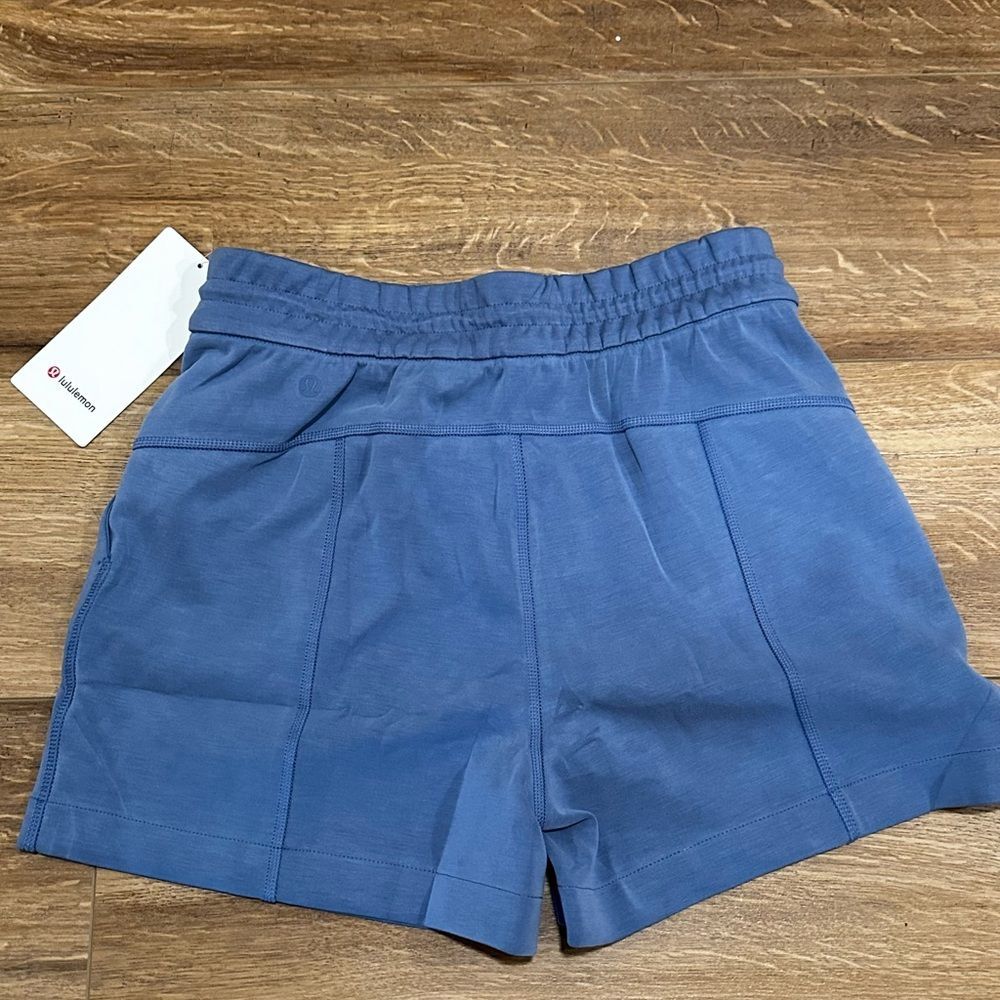 Lululemon Softstreme HR Shorts Oasis Blue 4inch Sz 6 NEW Cozy Athleisure Short - Picture 4 of 7